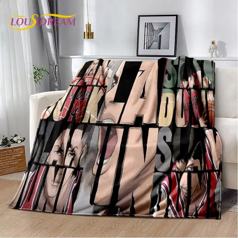 Anime Slam Dunk Cartoon Soft Plush Blanket,Flannel Blanket Throw Blanket for Living Room Bedroom Bed Sofa Picnic Cover Bettdecke