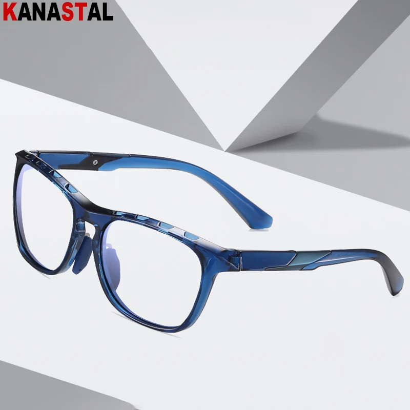 Women Men Optical Presbyopic Eyewear Blue Light Blocking CR39 Prescription Reading Glasses Air Vent TR90 Square Eyeglasses Frame image 4