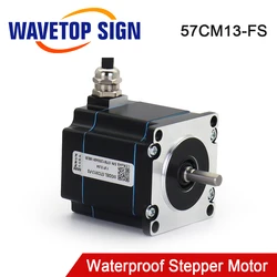 WaveTopSign Leadshine 2Phase Waterproof Stepper Motor Nema23 57CM13-FS For Co2 Laser Cutting and Engraving Machine