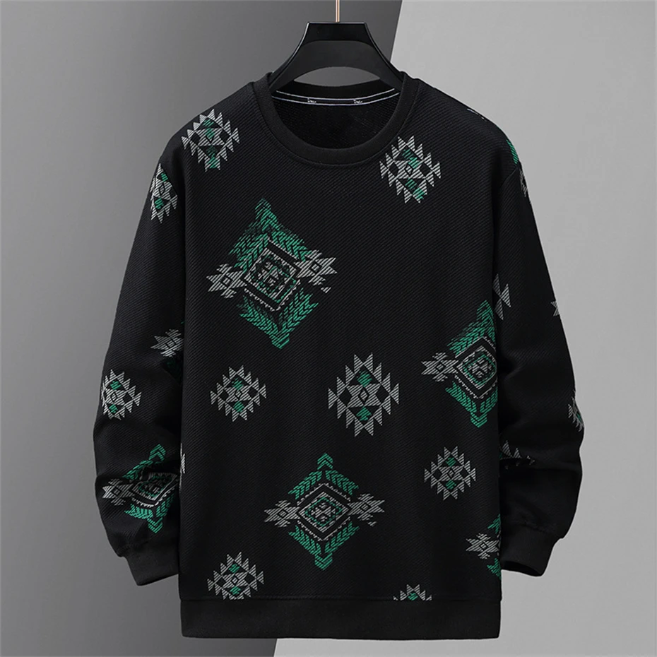 Vintage Streetwear Sweatshirts Men 10XL Plus Size Sweatshirts Print Pullover Fashion Casual Sweatshirt Big Size 10XL