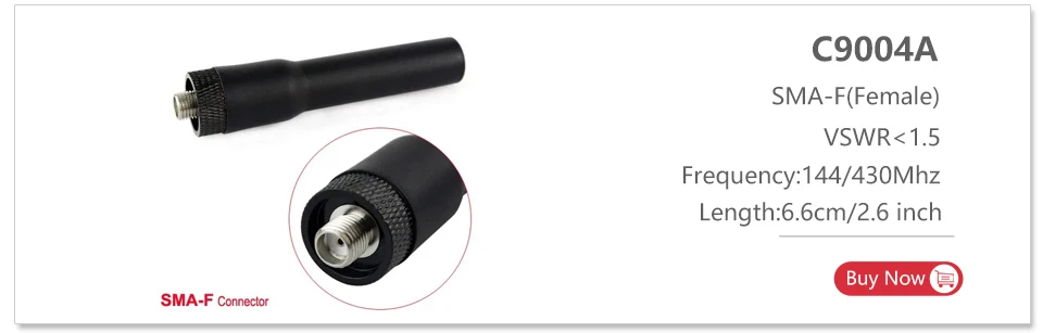 Retevis SMA-F H777 Buchse Antenne 1 Stück VHF UHF Dual Band für BAOFENG UV5R BF-888S Retevis RT5R,RT5,RT6,RT7,RT21,RT23,RT25 – Detail 1