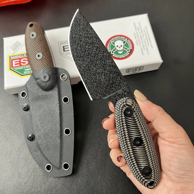 ESEE-SENCILLO A2، سكين خارجي، سكين مستقيم صغير عالي الصلابة، سكين نجاة في البرية للدفاع عن النفس في الهواء الطلق