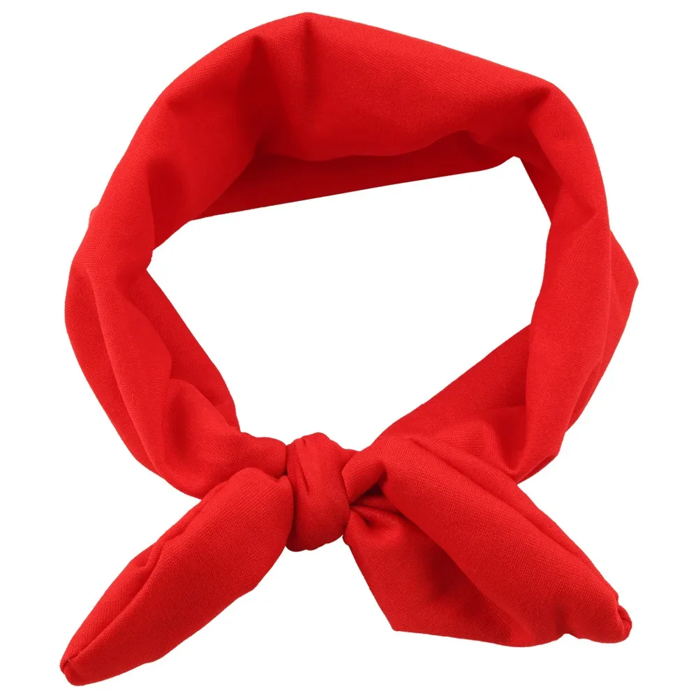 1PCS Fashion Solid Color Headband Rabbit Ear Bow Newborn Head Bandages Kids Photo Shoot Cute Children Hair Accessories