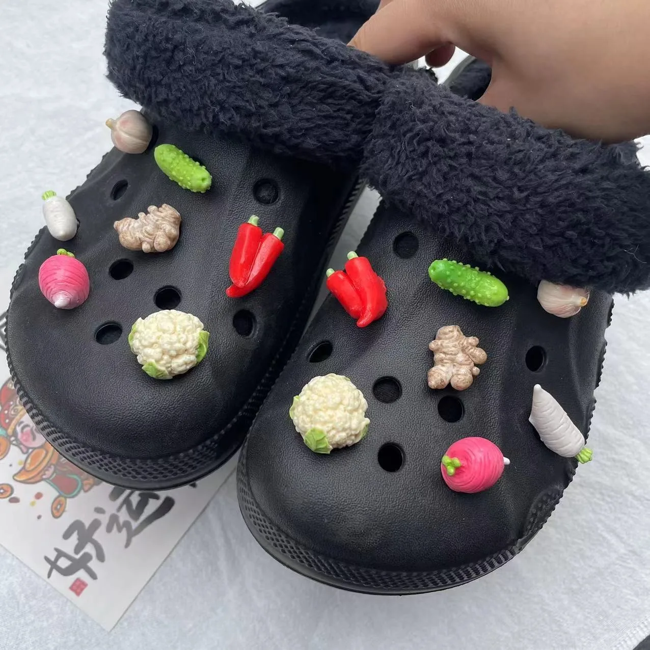 

Kitchen Vegetable Series Clogs Buckle Interesting Footwear Decoration DIY Ins Popular Charms for Crocs Hot Kids Boys Girls Gifts