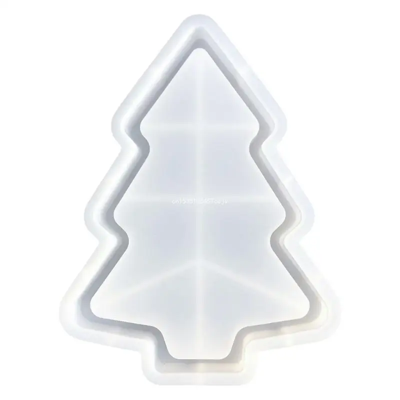 Silicone Mold for Christmas Tree Shaped Serving Platter Epoxy Jewelry Storage Dish Mould Party Decoration Supplies Dropship