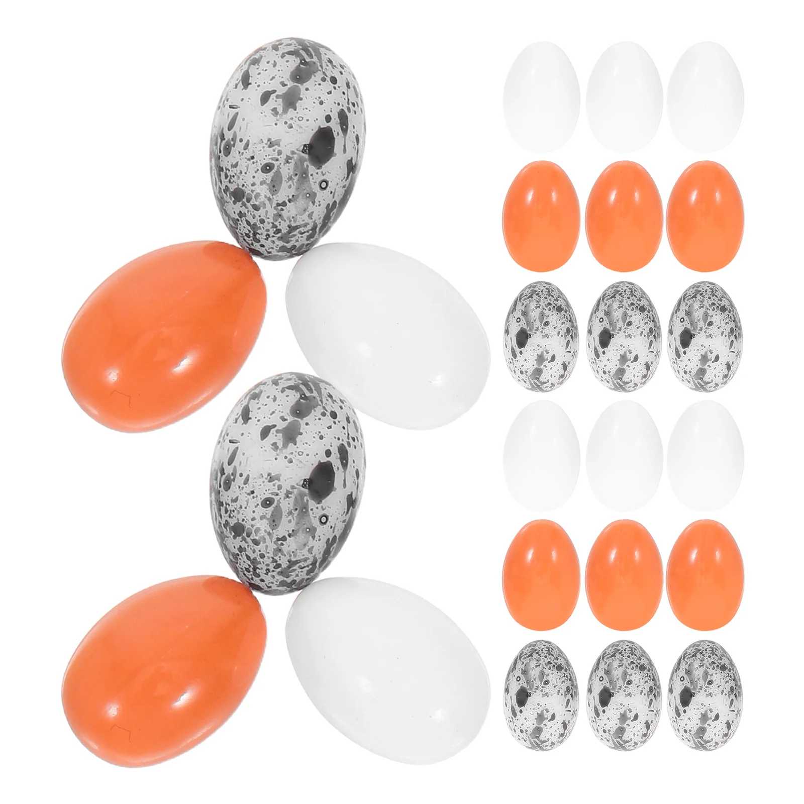 

36Pcs Lifelike Miniature Eggs Vibrant Colors Mini Egg Models for Home Decoration DIY Projects Micro Garden Decor