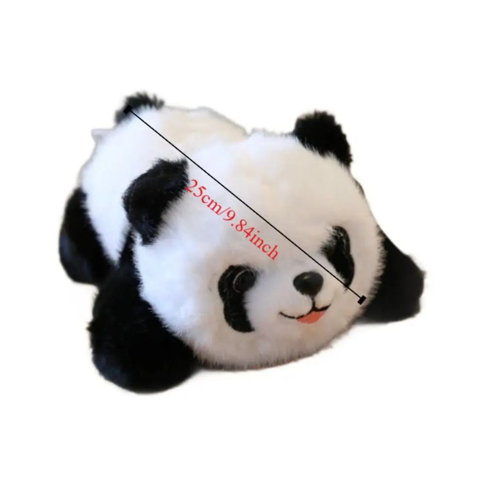 Postura seduta Panda giocattoli di peluche Soffice postura accovacciata Panda bambola di pezza Cartoon 25 cm morbido panda bambola di peluche per bambini