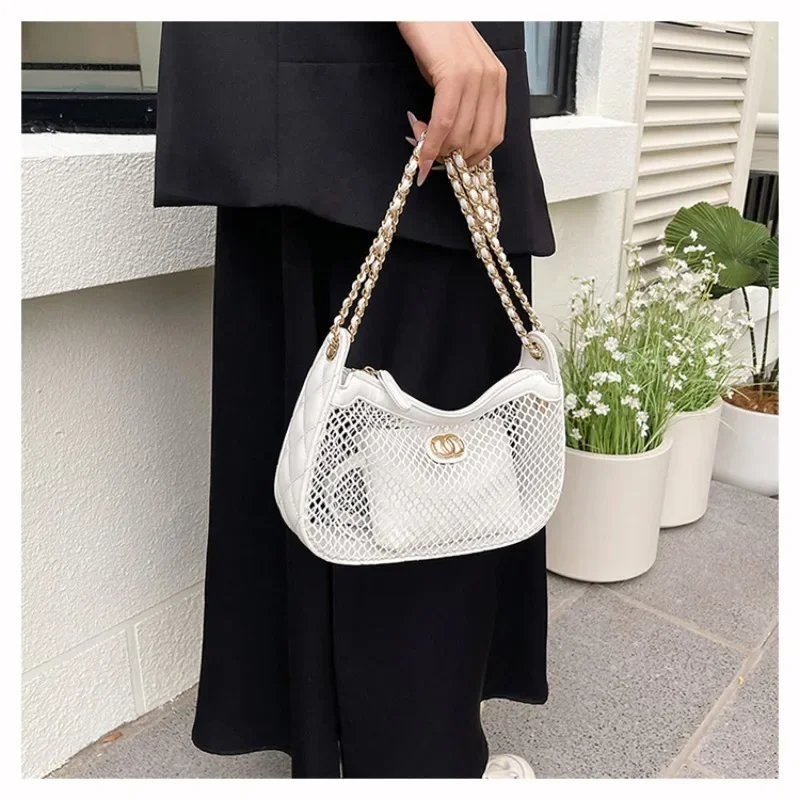 Borsa a tracolla da donna chic in pelle, borsa a tracolla classica elegante delle famose borse di marca di lusso firmate