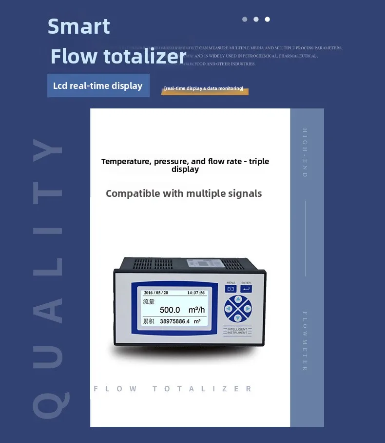 totalizer meter Secondary instrument Digital flow meter Liquid crystal display Flow digital display instrument