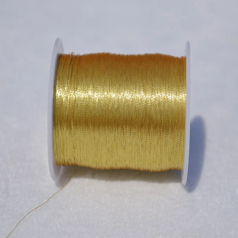 3/6/9/12 Stränge 0,2-0,8mm Golden/Silber Makramee Schnur Seil Armband Halskette Geflochtene Schnur für DIY Quasten Schmuck Machen