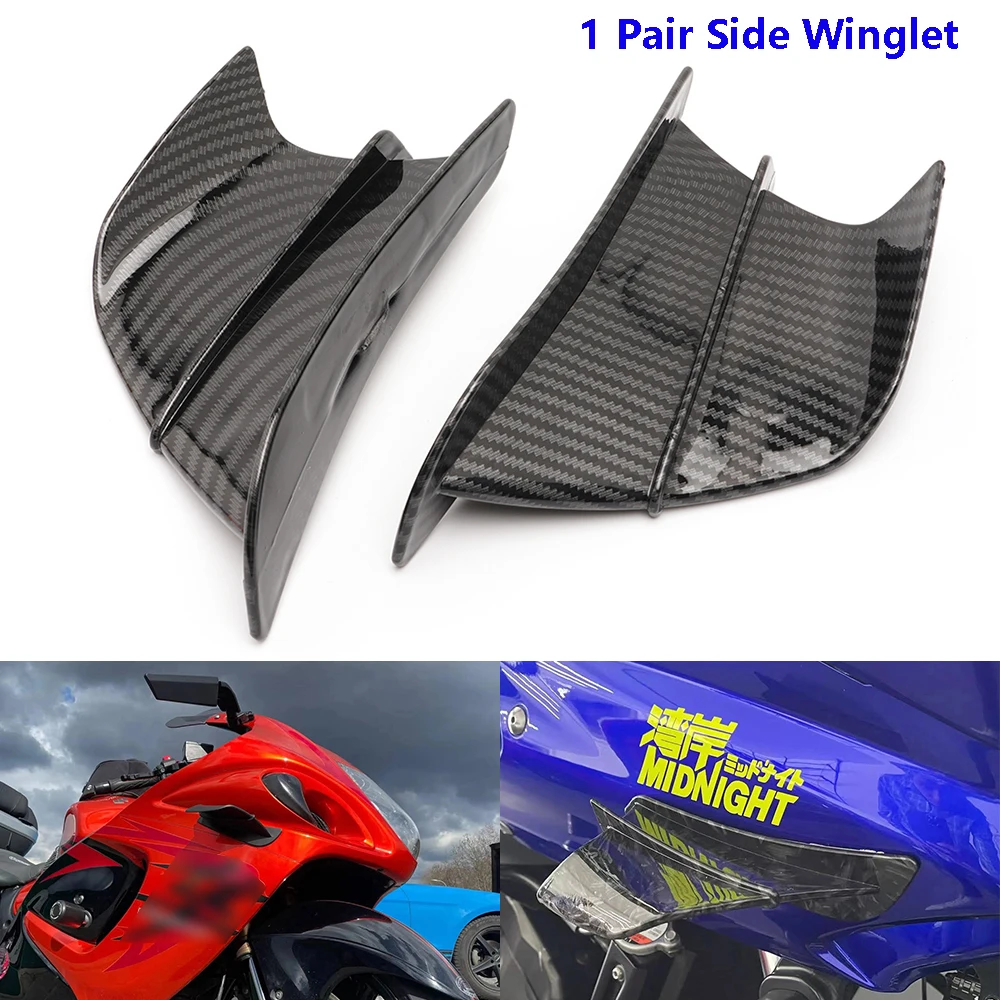 For Suzuki  Hayabusa GSX1300R GSX 1300R GSXR600 GSXR750 GSXR 600 750 1000 Winglet Deflector Wing Aerodynamic Spoiler Kit Parts