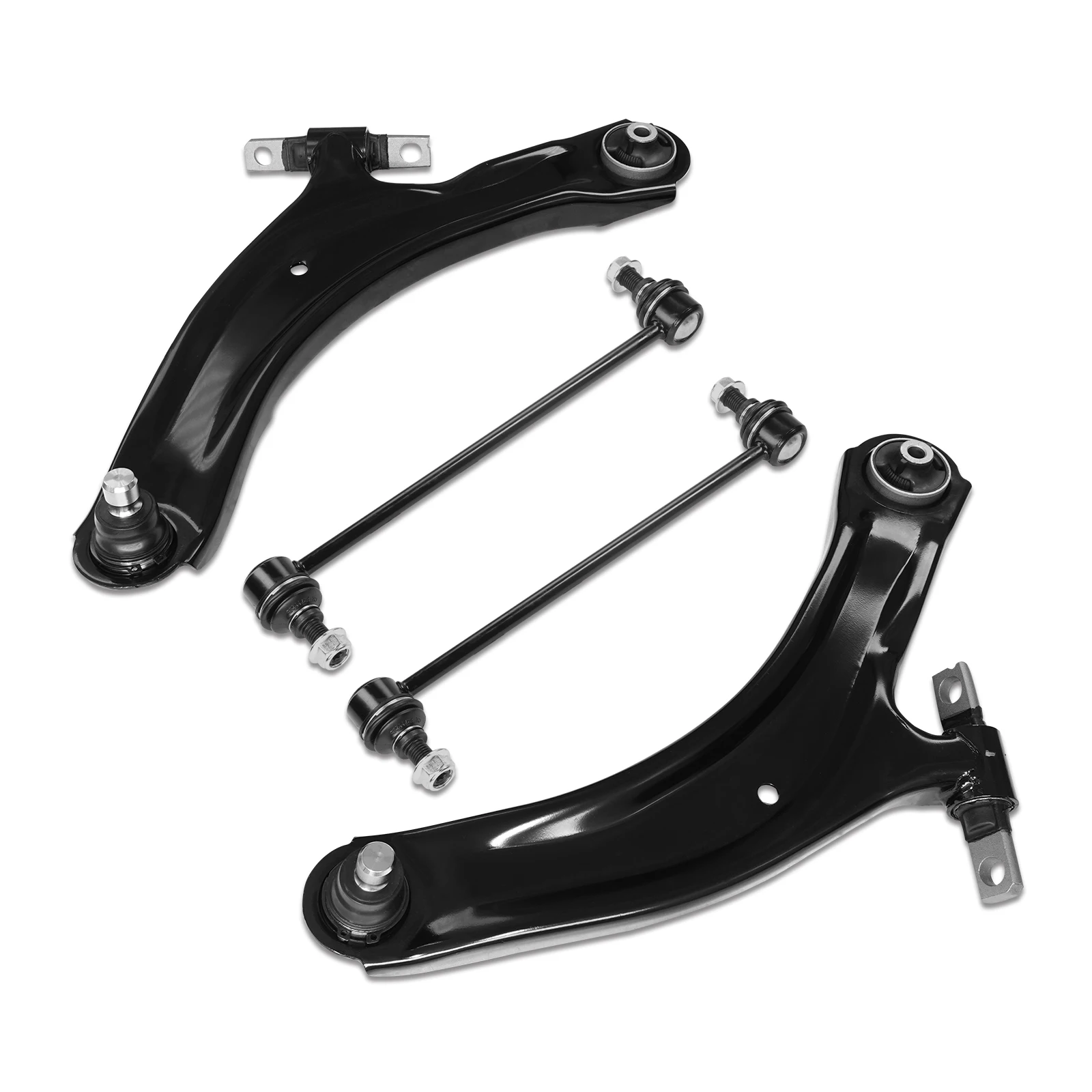 AzbuStag 4Pcs Front Lower Left Right Control Arms Sway Bar Links Kit for NISSAN SENTRA 2007 2008 2009 2010-2012 view 2