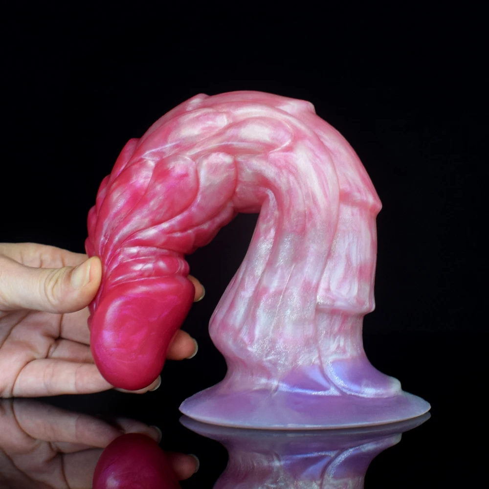 FAAK Fantasy Dragon Dildo With Suction Cup Silicone Colorful Curved Penis Female Masturbator Anal Sex Toys Shop G-spot Stimulate