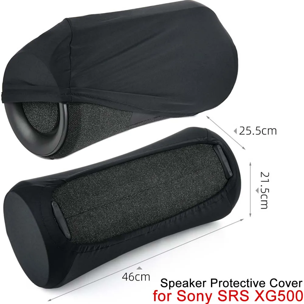 Capa protetora para alto-falante sony srs xg500, capa protetora à prova de poeira, bolsa de lycra, capa protetora reutilizável