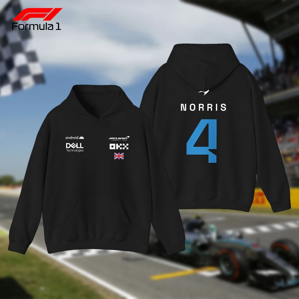 

F1 McLaren Racing Hoodie for Men Autumn and Winter Comfortable Sweatshirt for Sports Fans and Motorsports Enthusiasts