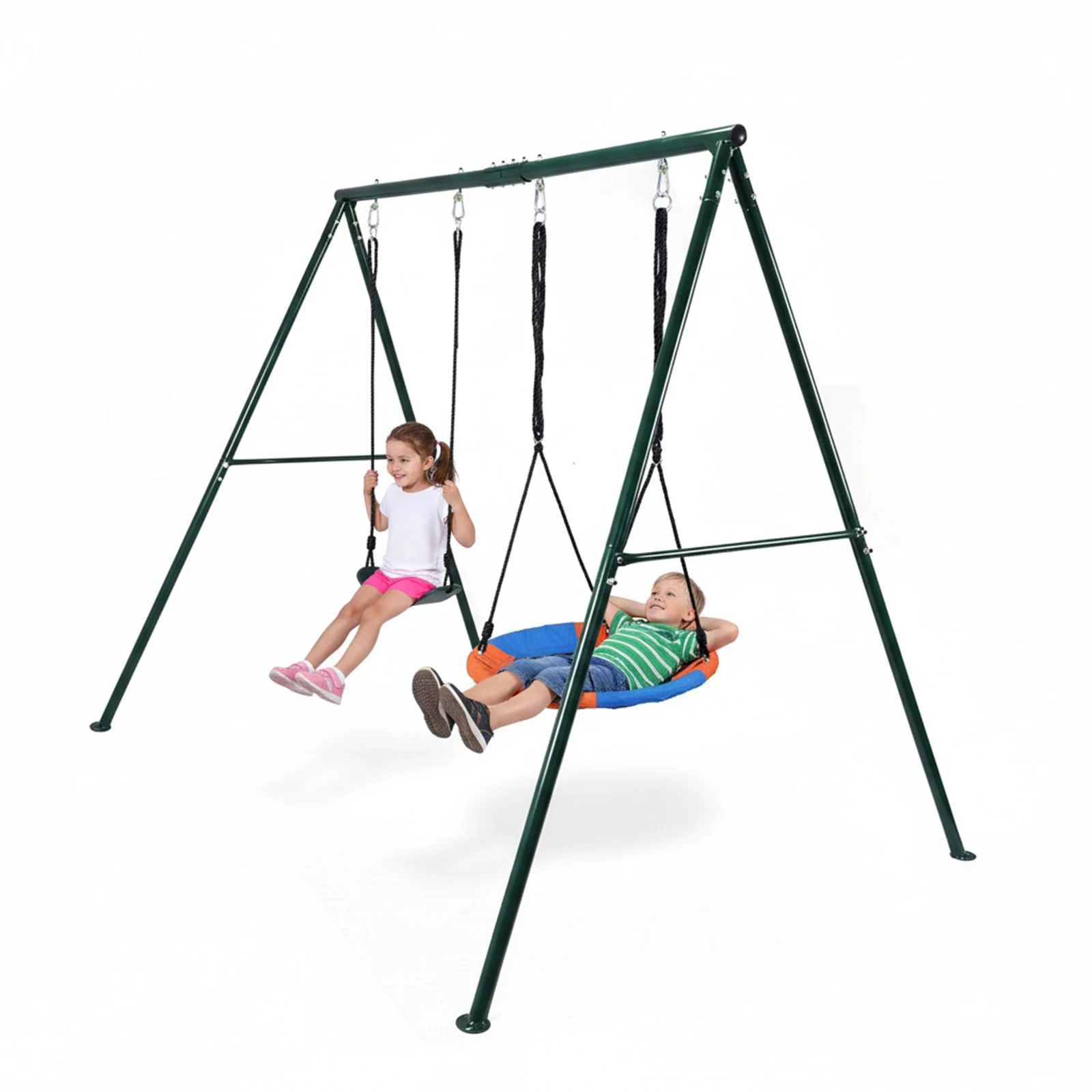 Multifunctioneel schommelframe Slijtvast driehoekig frame Hangmatriem Multifunctioneel voor kleuterschool Winkelcentrum Park