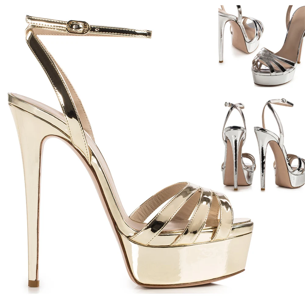 

【CHMILE CHAU】2026 Brand Women Sandals Top Quality Sexy Thin High Heels Platform Dress Party Wedding Lady Shoes for Women1-CHC-30