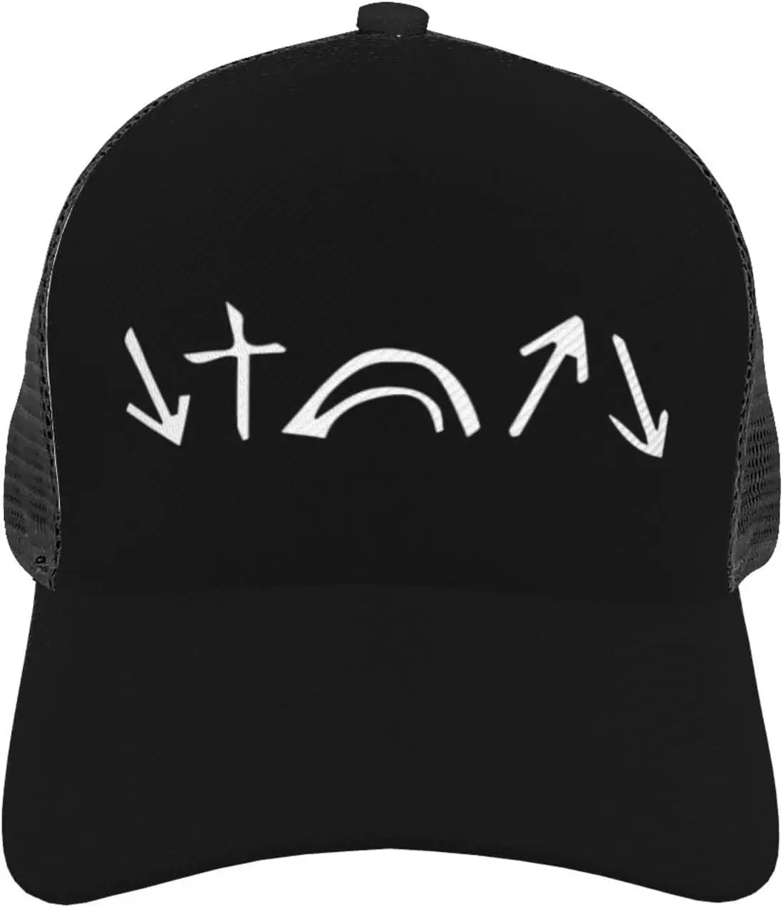 قبعة صيد السمك من He Cames He Died He Roses من الخلف للرجال والنساء، قبعة كرة شمسية قابلة للتنفس