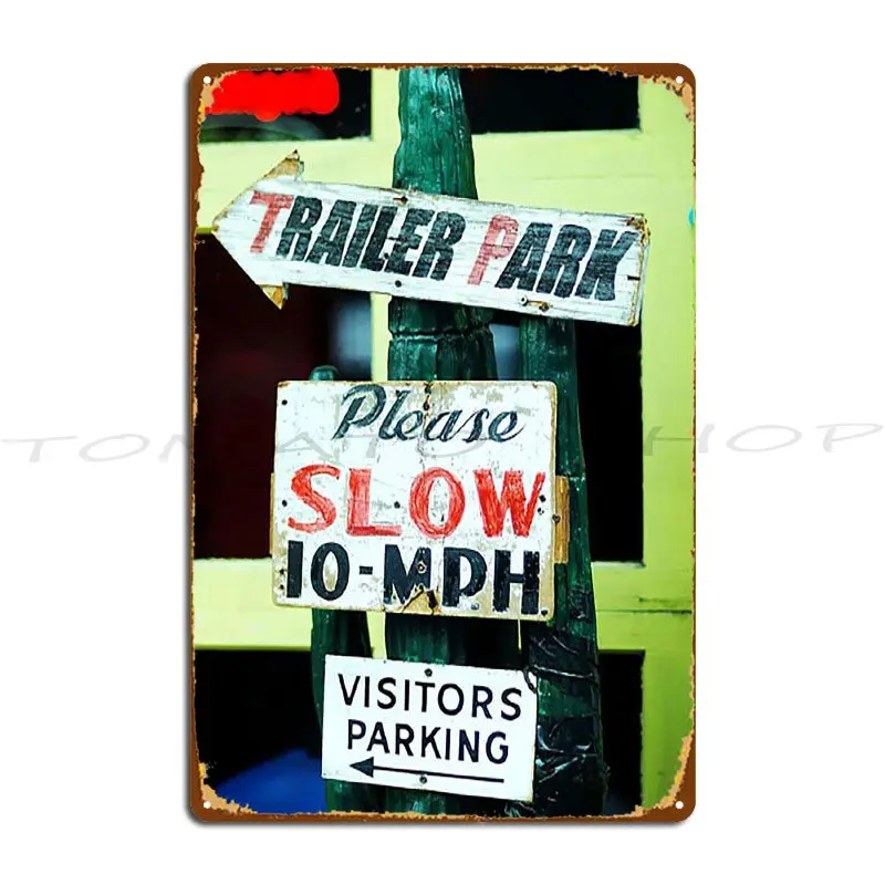 Slow No Wake Nautical Signage Metal Plaque Poster Living Room Wall Cave Funny Home Customized  Tin Sign Poster