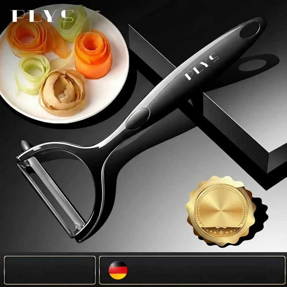 German-Style Premium Stainless Steel Peeler – Heavy-Duty Kitchen Tool for Potato & Fruit Peeling C2612
