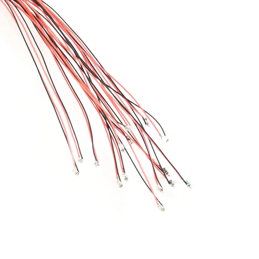 15pcs For SMD LEDs With For Pre-Attached Wires For 12V DC Lighting Projects And 1.00x0.50mm Mount Compatibility