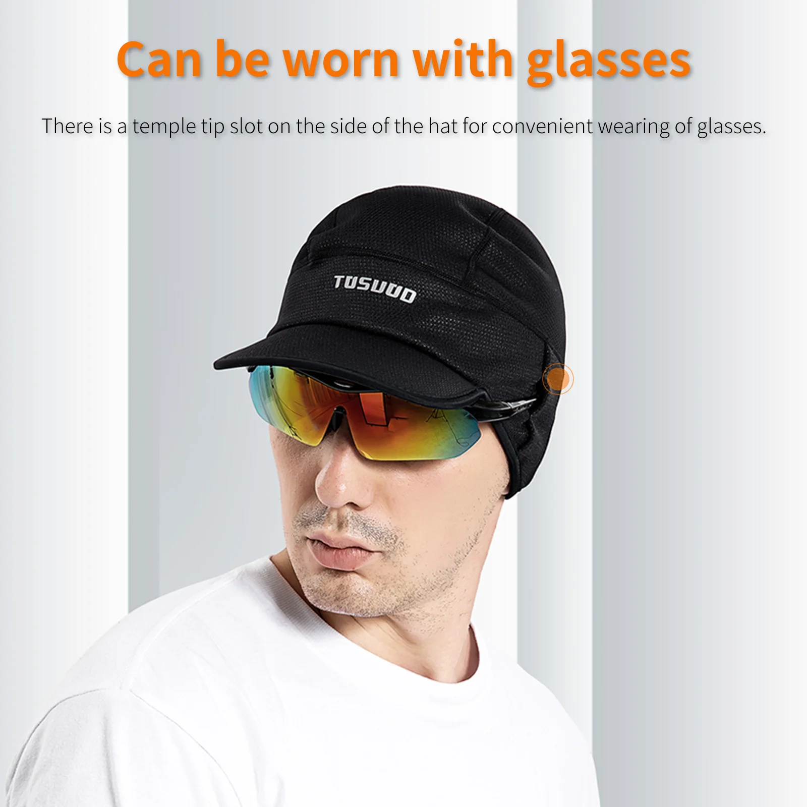 قبعة ركوب الدراجات من الصوف المقاوم للرياح من TOSUOD، قبعة شتوية دافئة للرجال والنساء، أغطية رأس رياضية للتزلج في الهواء الطلق