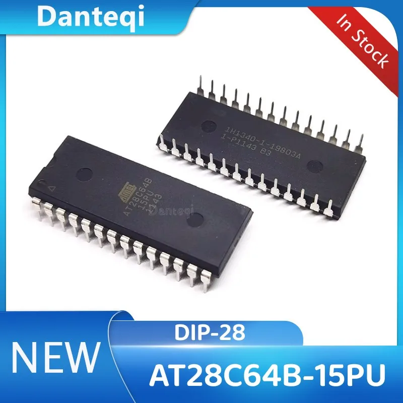 Imagem -02 - Lot At28c64b At28c64 28c64 At28c64b15pu Dip28 em Estoque 10 Pcs