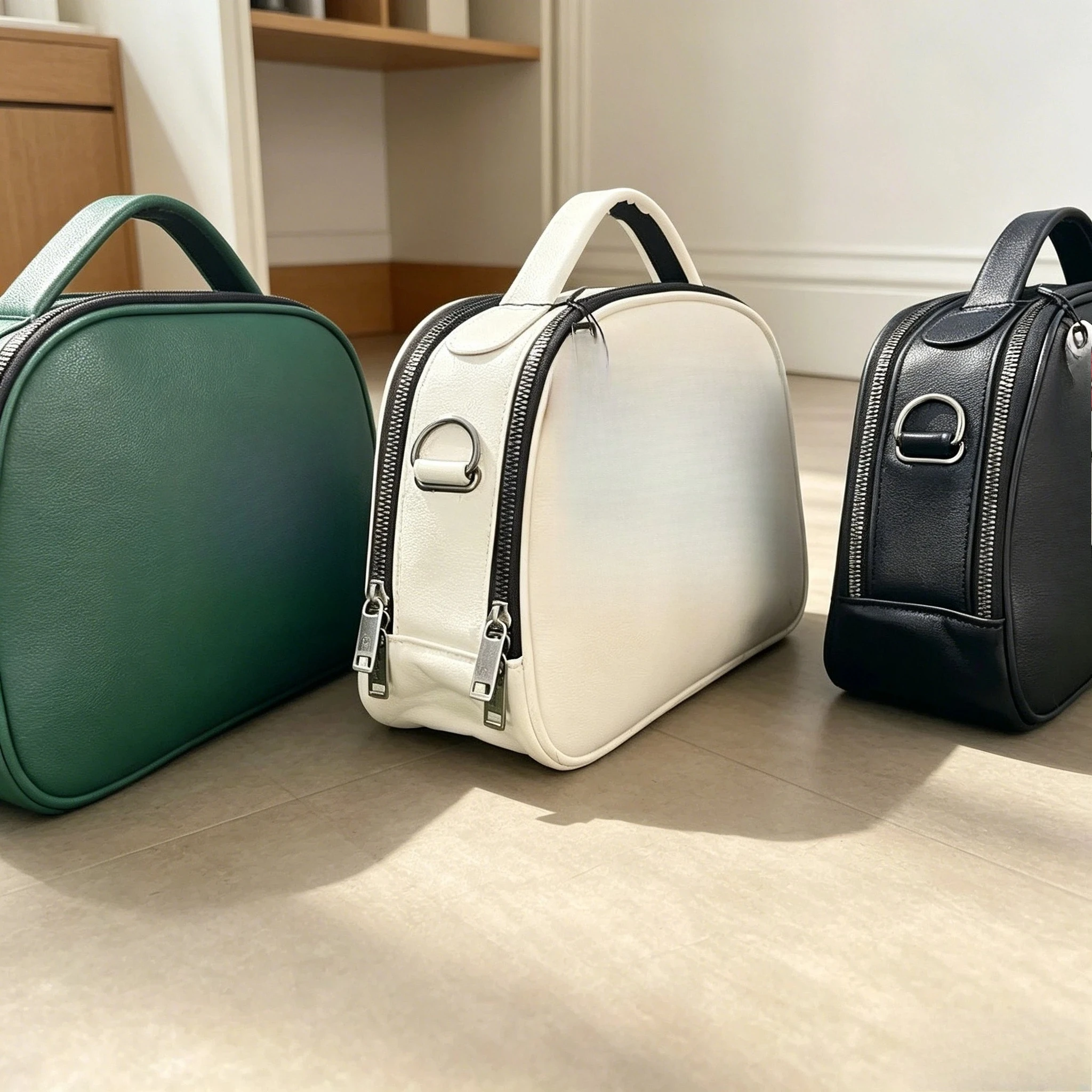 Korean Fashion Golf Bag Waterproof Dual Layer Crossbody Shoulder Handbag Sports Storage Carry Pouch view 4