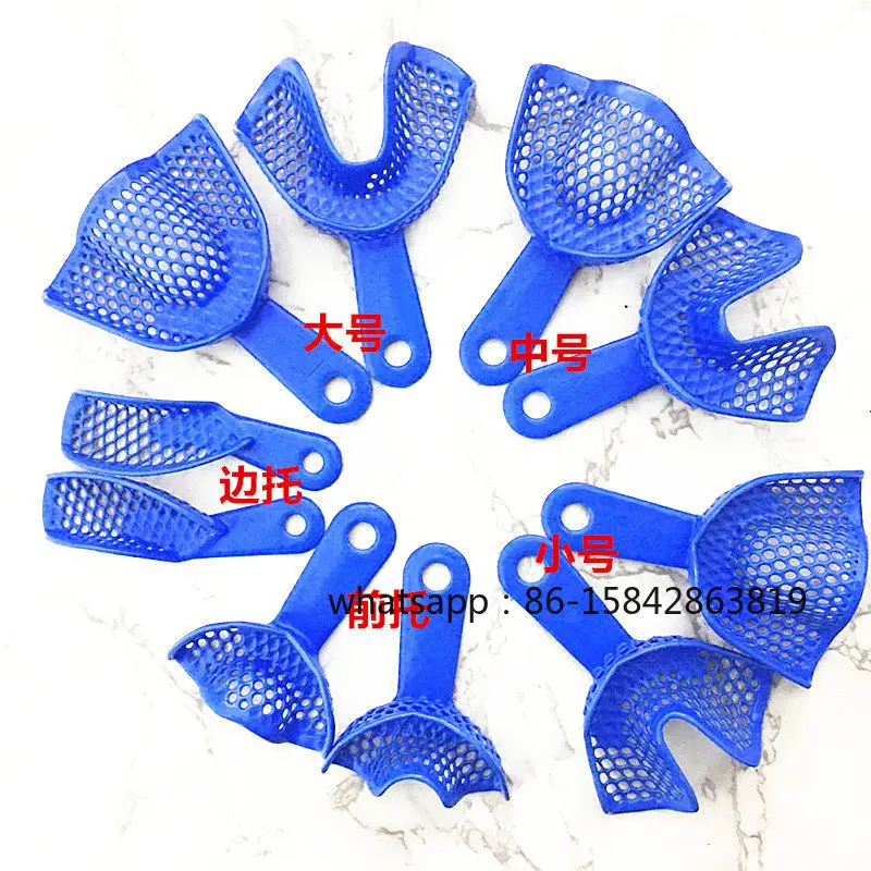 material-odontologico-suporte-para-moldes-bandeja-de-impressao-grande-comercial-media-em-aco-plastico-suporte-lateral-suporte-frontal