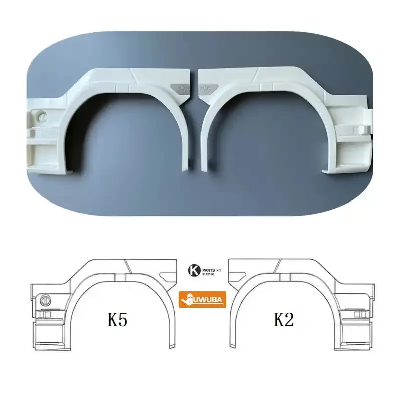 RC 1/14 V8 Logo Metal Stickers for Tamiya Hydraulic Excavator Loader Dump Truck for SCANIA MAN VOLVO Trailer Tipper DIY Parts