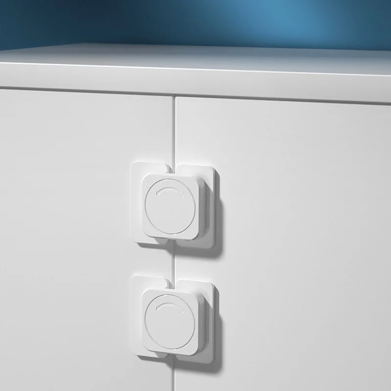 Fechadura da porta do congelador do refrigerador do agregado familiar bloqueio de segurança da criança do bebê anti aberto fechaduras armário multifuncional fivela da criança