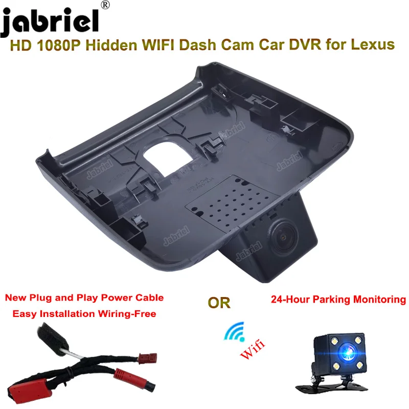 

Jabriel Auto Car DVR for LEXUS NX 2021 2022 2023 NX260 NX350h NX400 Dash Cam Camera HD 1080P Wifi Video Recorder Plug and Play