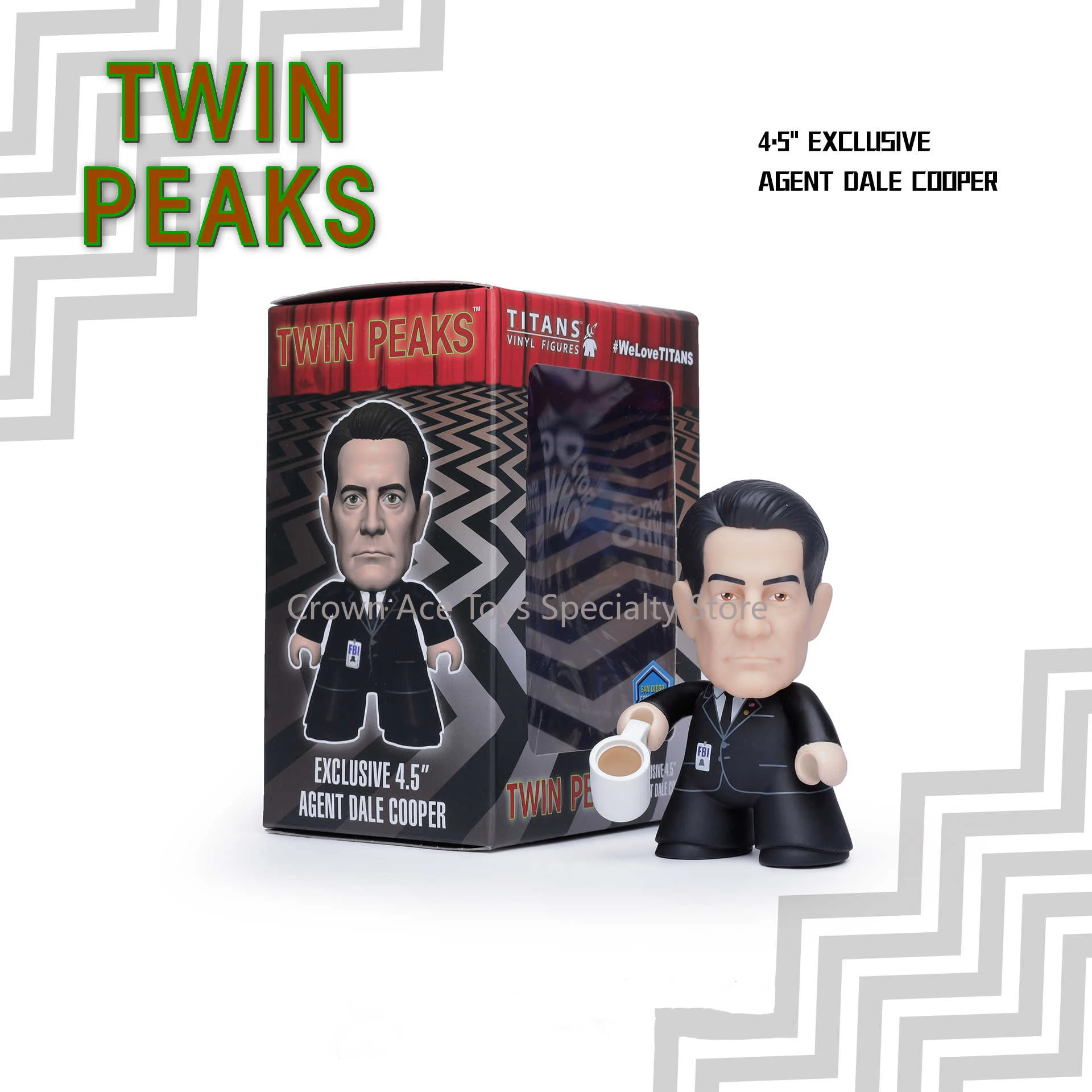 

In Stock Titans Twin Peaks Agent Dale Cooper 4.5in Trendy Collectible Desktop Toy Classic Collectible and Retro Toy