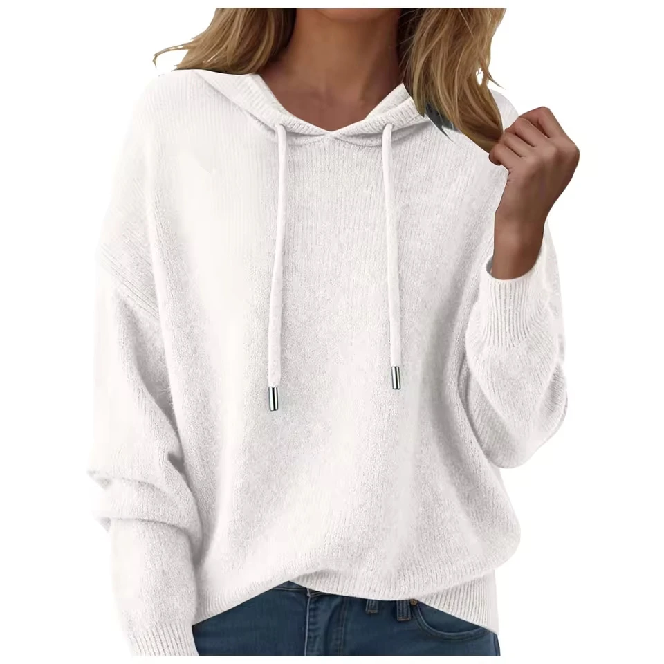Sweaters For Women V Neck Classic Warm Soft Pullover Sweater Loose Casual Long Sleeve Winter Vintage Basic Solid Knitted Tops