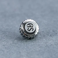 Cabeza de reloj de acero inoxidable GS de 6,5mm, corona, mango de reloj, accesorios de reloj adecuados para NH35/NH34/NH36, no universal