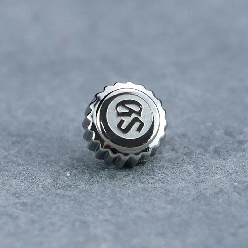 6.5mm GS Stainless Steel Watch Head Crown Watch Handle Watch Accessories Suitable for NH35/NH34/NH36 Not Universal