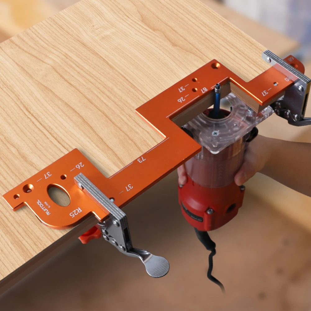 

Серый шаблон ручки шкафа, материал из алюминиевого сплава, сделай сам, легкое руководство по установке, инструмент для украшения мебели