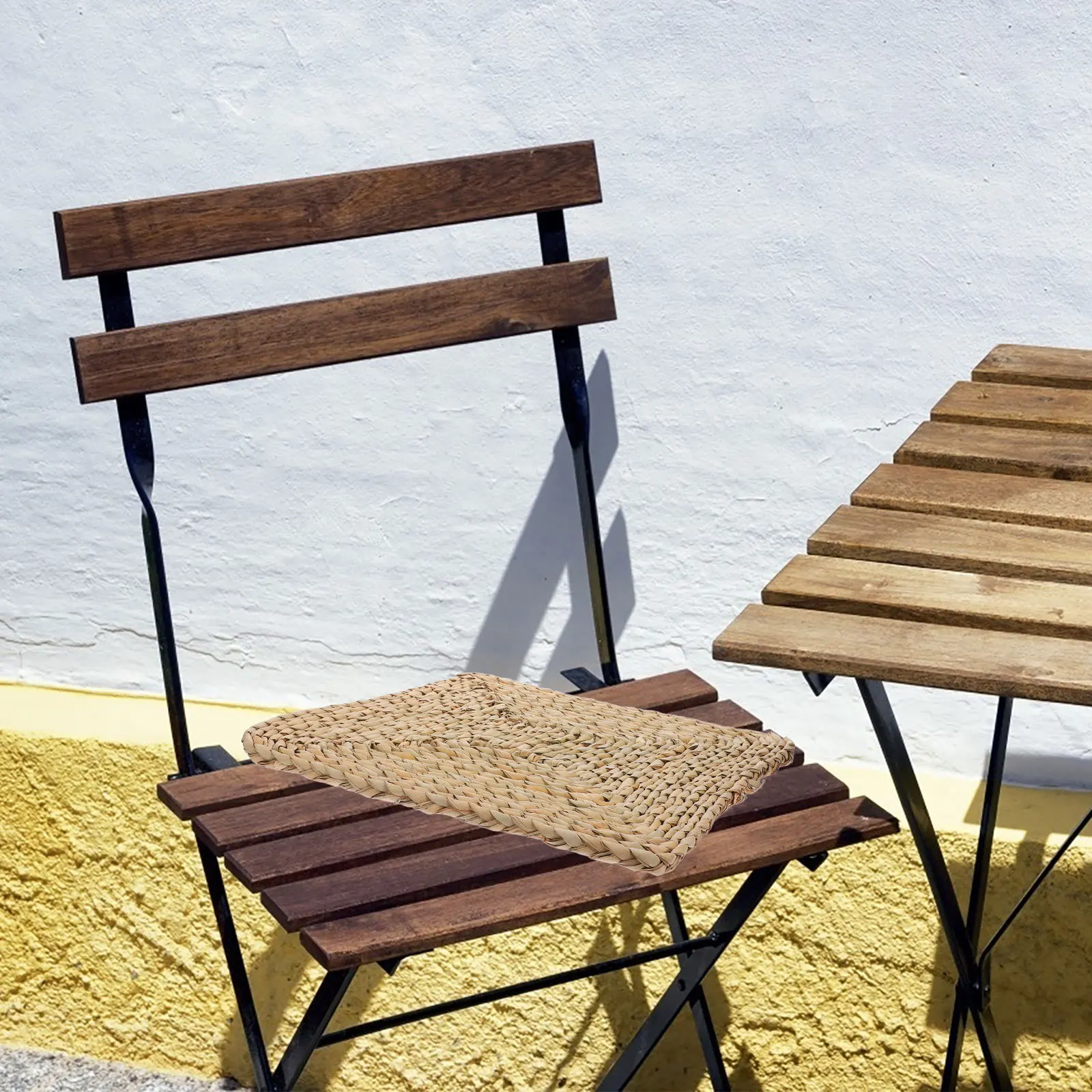 

Square Woven Straw Seat Cushion For Yoga Floor Pillow Bedroom Living Room Decor Handmade Mat Indoor Sitting Pad Woven