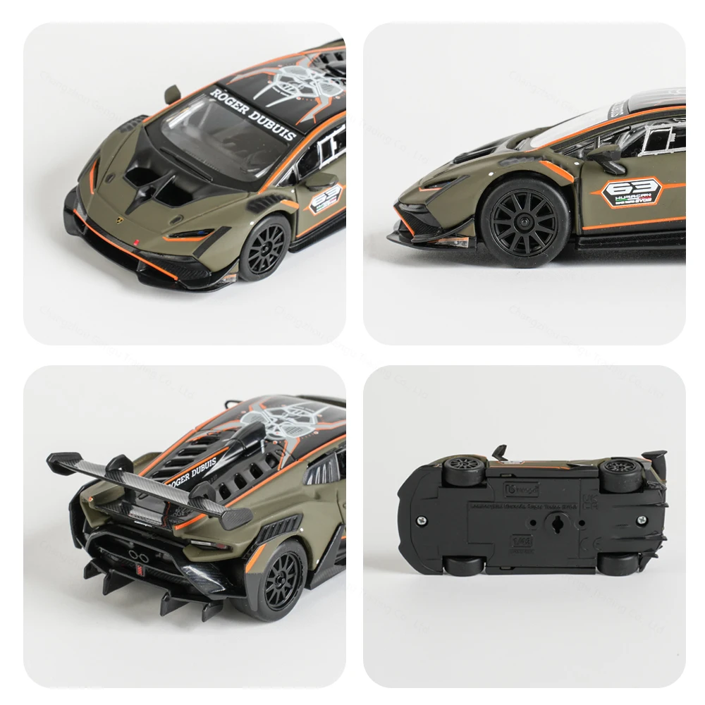 Bburago 1:43 Lamborghini Huracan Super Trofeo EVO2 Static Die Cast Vehicles Collectible Model Racing Car Toys Acrylic Box