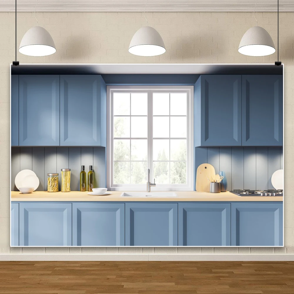 مشهد المطبخ التصوير خلفية مطعم تجهيزات المطابخ الشيف حفلة راية الأطفال عيد ميلاد صورة خلفية استوديو الصور الدعامة