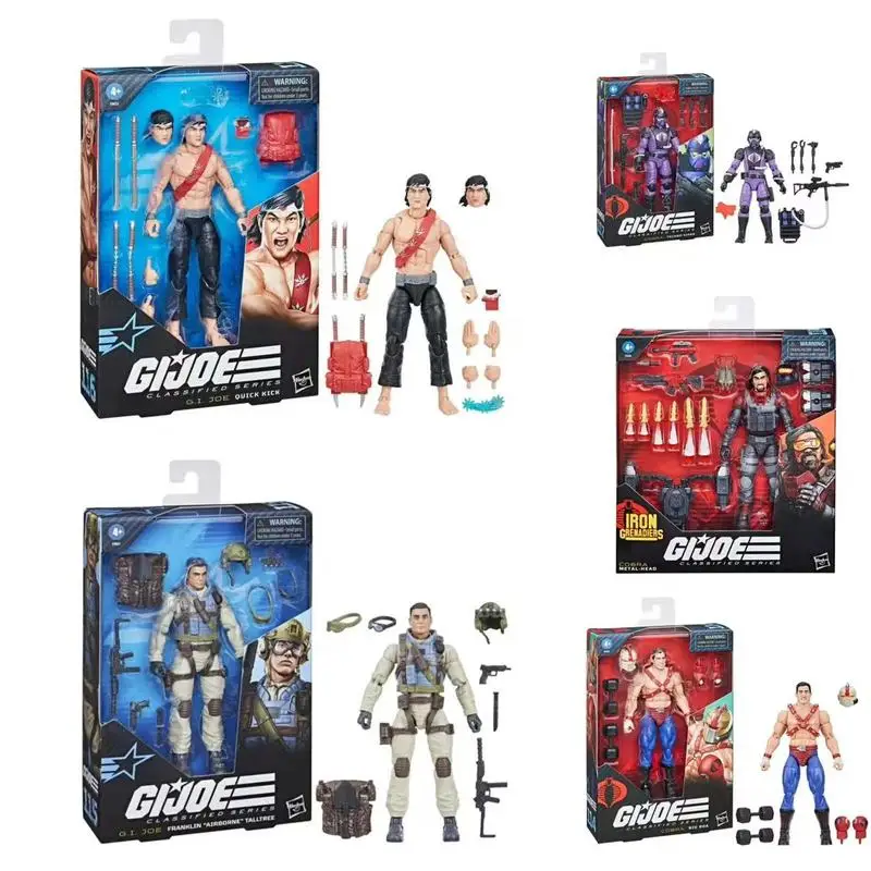 Hasbro 6-inch Articulated Doll Special Forces GIJOE Iron Head Flying Fan Fast Leg Technology Snake Fist Model Toys