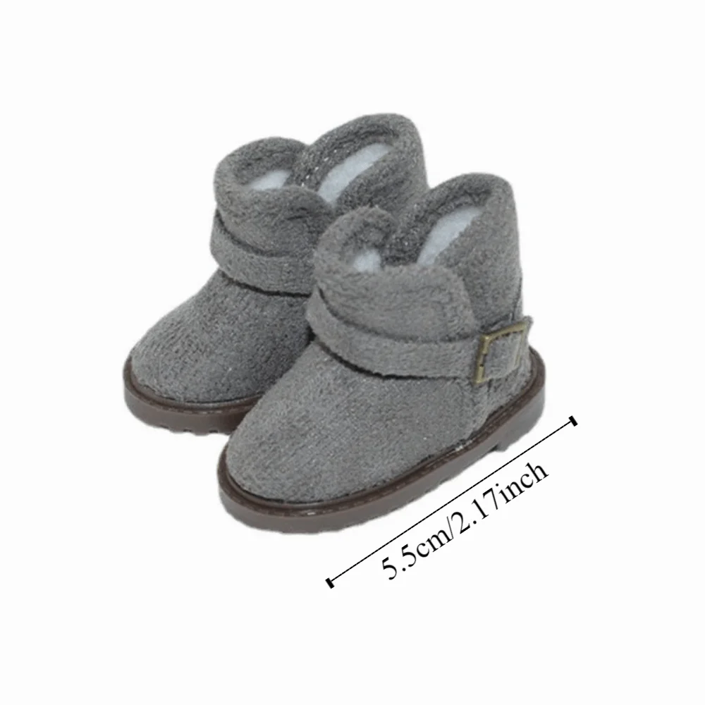 1 paar hoge laarzen hoge top 1/6 Bjd snowboots warme effen kleur 1/6 Bjd winterschoenen casual 20 cm snowboots 1/6 Bjd