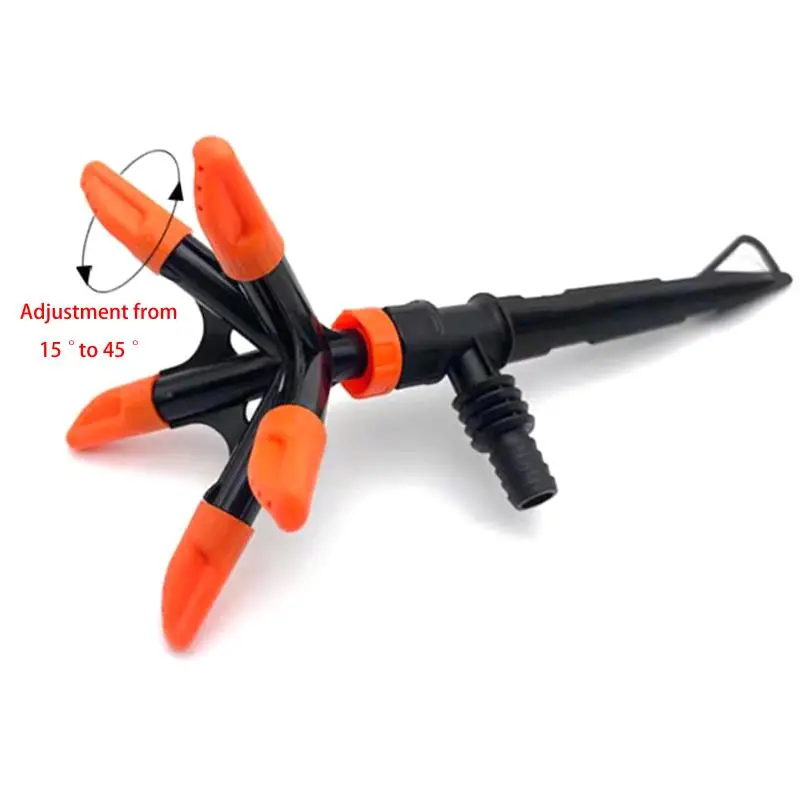 Automatic Water Sprinkler 360 Degrees Rotary Design for Garden Lawn Easy Connect High Efficiency Irrigation