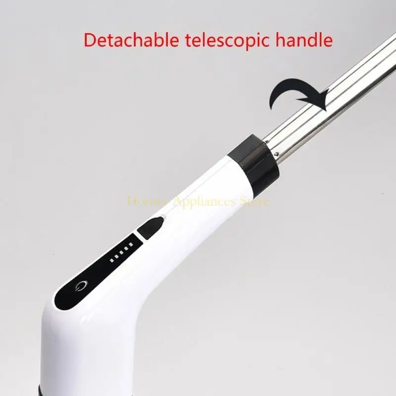 D0AB Electric Spin Scrubber Cordless Cleaning Brush with Replaceable Drill Brush Head