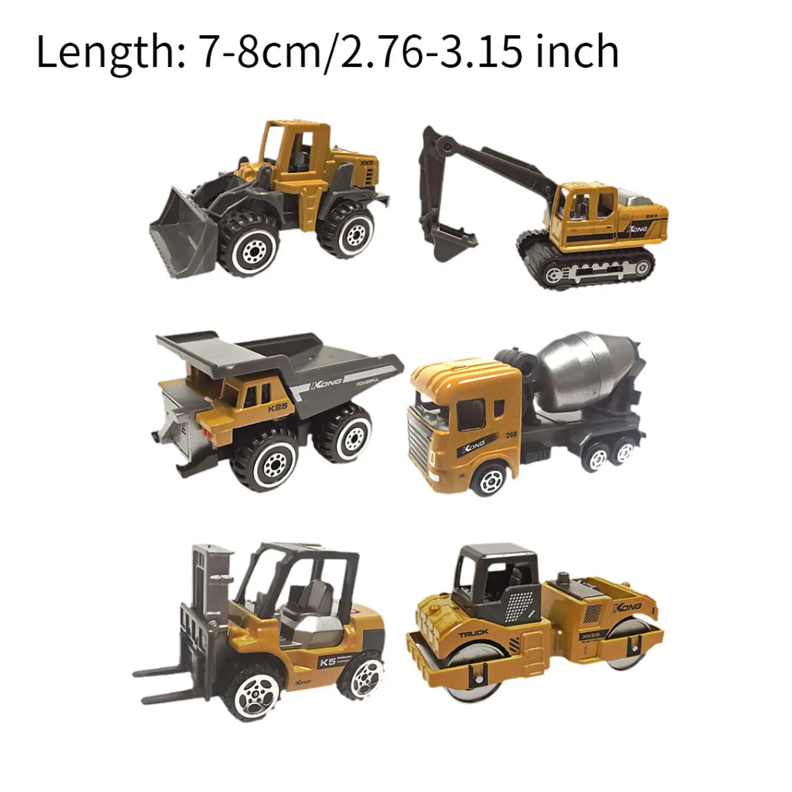 Diecast Vehicle Toy Set Alloy Engineering Truck Toy Collectible Forklift Model