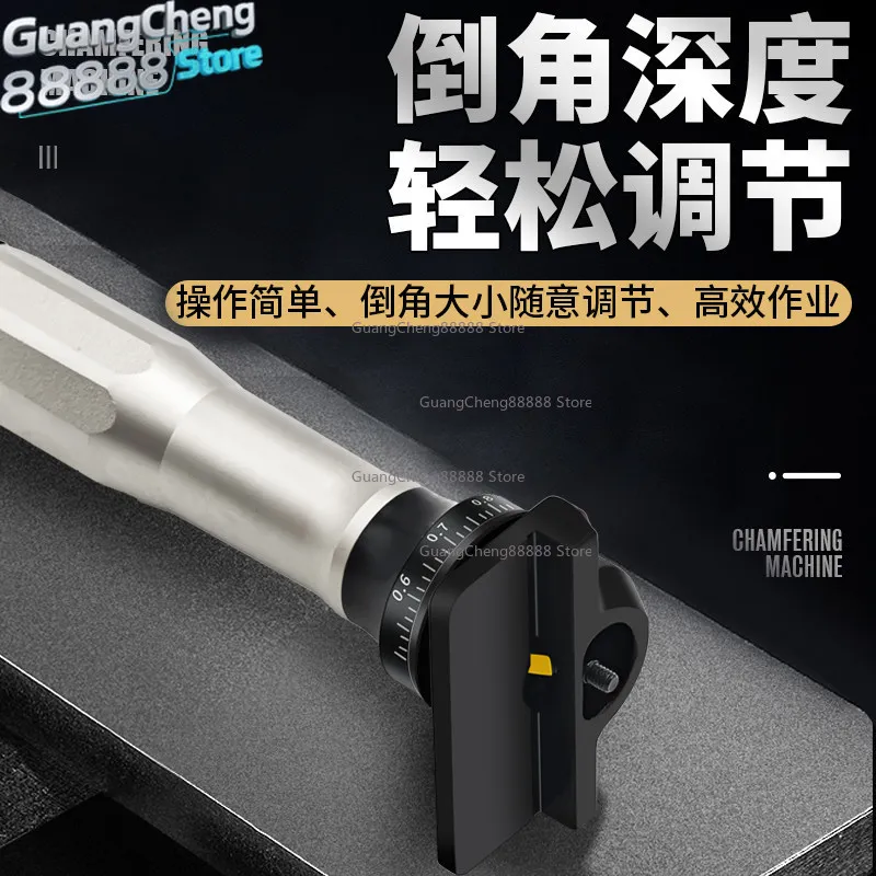 Mini Handheld Pneumatic Chamfering Machine 45 Degrees Small Metal C Angle Arc Woodworking Trimming and Deburring