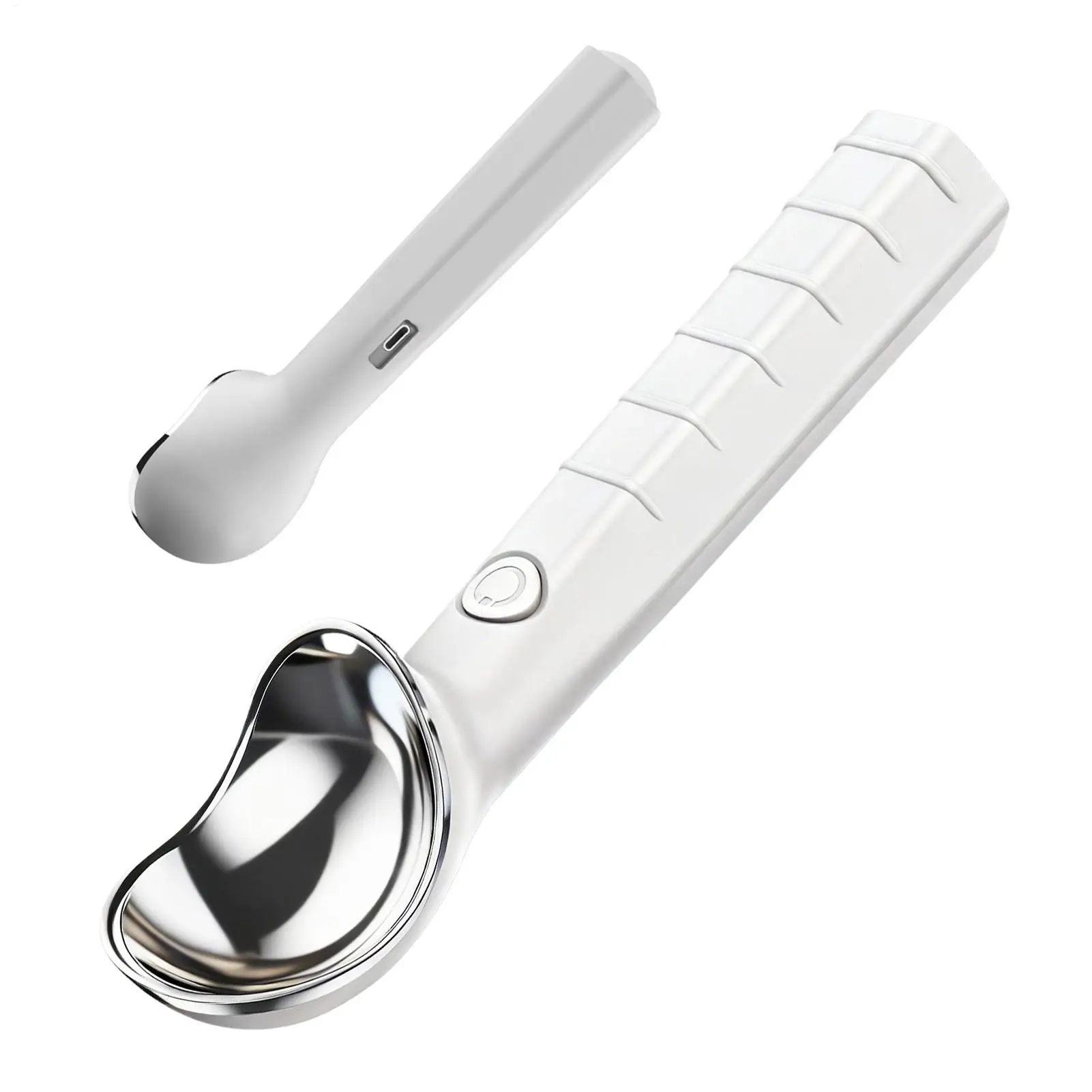 Heated Ice Cream Scoop Rechargeable Stainless Steel Portable Warming Scooper Spoon Metal Ice Cream Scoop For Seniors Kitchen