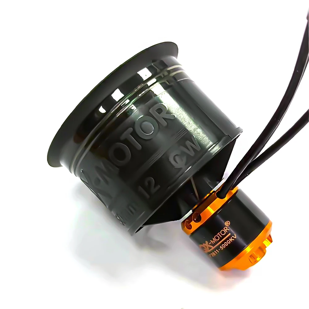 QX-motor 50mm 12 blades Ducted fan EDF CW CCW with QF2611 3S 4S Brushless motor esc or battery