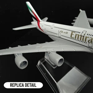 Alloy Diecast Modelo Avião, Metal Aircraft Replica, Emirates Airlines A380 B777, Avião, Brinquedos colecionáveis para meninos, 1:400 10 principais vendas avião emirates a380 - №1