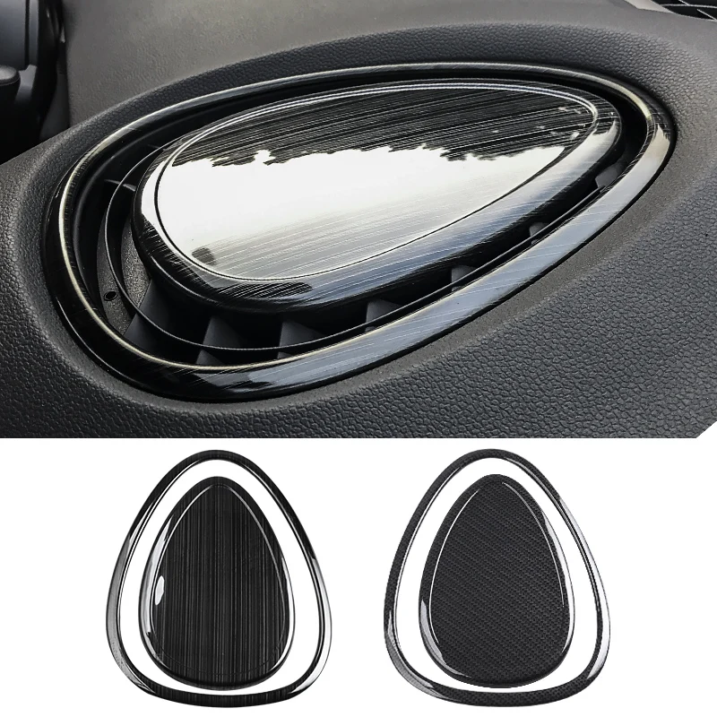 

Stainless Steel 3D Car Dashboard Audio Stereo Speaker Cover Trim Stickers For Mini Cooper F54 F55 F56 F57 Interior Accessories
